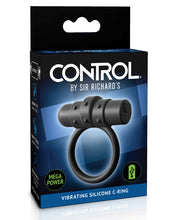 Load image into Gallery viewer, Sir Richards Control Vibrating Silicone C-ring - Black