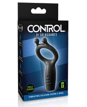Load image into Gallery viewer, Sir Richards Control Vibrating Silicone Super C-ring - Black