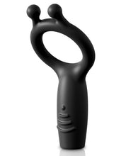 Load image into Gallery viewer, Sir Richards Control Vibrating Silicone Super C-ring - Black
