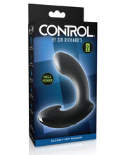 Load image into Gallery viewer, Sir Richards Control Silicone P-spot Massager - Black
