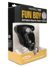 Load image into Gallery viewer, Perfect Fit Buck Angel Fun Boy Soft Hollow 4.5" Strap On Packer - Black