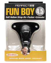 Load image into Gallery viewer, Perfect Fit Buck Angel Fun Boy Soft Hollow 4.5" Strap On Packer - Black