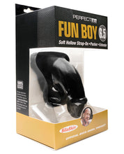 Load image into Gallery viewer, Perfect Fit Buck Angel Fun Boy Soft Hollow 6.5" Strap On Packer - Black