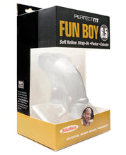 Load image into Gallery viewer, Perfect Fit Buck Angel Fun Boy Soft Hollow 6.5" Strap On Packer - Clear
