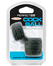 Load image into Gallery viewer, Perfect Fit Silaskin Cock &amp; Ball Ring - Black