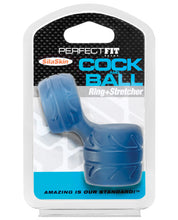 Load image into Gallery viewer, Perfect Fit Silaskin Cock &amp; Ball Ring - Blue