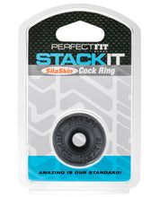 Load image into Gallery viewer, Perfect Fit Stackit Cock Ring - Black