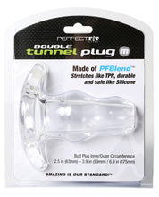 Load image into Gallery viewer, Perfect Fit Double Tunnel Plug Medium - Clear