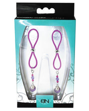 Load image into Gallery viewer, Bijoux De Nip Nipple Halos Clam Charm - Purple