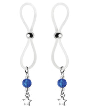 Load image into Gallery viewer, Bijoux De Nip Nipple Halos Star Charm - Blue-clear