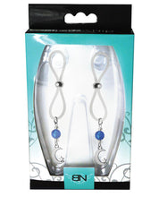 Load image into Gallery viewer, Bijoux De Nip Nipple Halos Moon &amp; Star Charm - Blue-clear