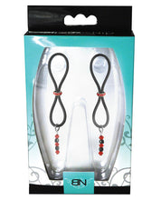 Load image into Gallery viewer, Bijoux De Nip Nipple Halos Red Gem Slider - Red-black