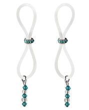 Load image into Gallery viewer, Bijoux De Nip Nipple Halos Turquoise Gem Slider - Turquoise-clear
