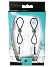 Load image into Gallery viewer, Bijoux De Nip Nipple Halos Black Skull Slider - Black-silver