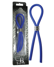 Load image into Gallery viewer, Bolo Silicone Lasso &amp; Grooved Stainless Steel Slider - Blue