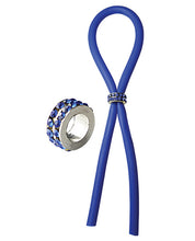 Load image into Gallery viewer, Bolo Silicone Band Lasso W-blue Gems - Blue