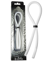Load image into Gallery viewer, Bolo Silicone Band Lasso W-black Gems - White