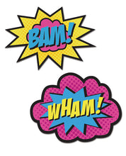 Load image into Gallery viewer, Peekaboos Wham-bam Superhero Pasties - 2 Pair