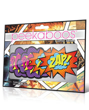 Load image into Gallery viewer, Peekaboos Pow-zap Superhero Pasties - 2 Pair