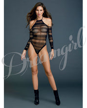Load image into Gallery viewer, Seamless Bodysuit Black O-s