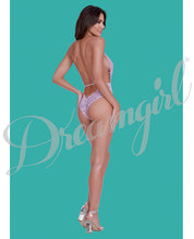 Load image into Gallery viewer, Simply Sexy Stretch Lace &amp; Patterned Mesh Collard Teddy Lilac O-s