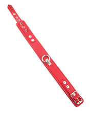 Load image into Gallery viewer, Rouge Plain Leather Collar - Red