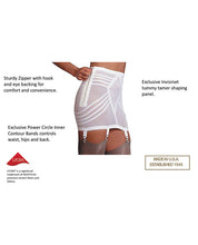 Load image into Gallery viewer, Rago Shapewear Zippered Open Bottom Girdle White 4x