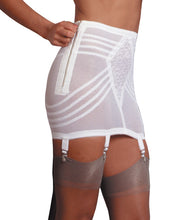 Load image into Gallery viewer, Rago Shapewear Zippered Open Bottom Girdle White Sm