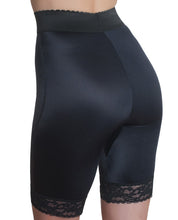 Load image into Gallery viewer, Rago Shapewear Long Leg Shaper W-gripper Stretch Lace Bottom Black 6x