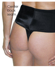 Load image into Gallery viewer, Rago Shapewear Soft Wide Band Thong Shaper Black Sm