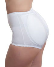 Load image into Gallery viewer, Rago Shapewear Rear Shaper Panty Brief Light Shaping W-removable Contour Pads White Lg