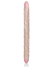 Load image into Gallery viewer, 17" Slim Jim Duo Veined Super Slim Double Dong - Ivory