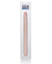 Load image into Gallery viewer, 17" Slim Jim Duo Veined Super Slim Double Dong - Ivory