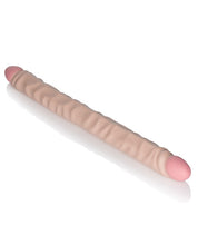 Load image into Gallery viewer, 17" Slim Jim Duo Veined Super Slim Double Dong - Ivory