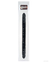 Load image into Gallery viewer, 17" Slim Jim Duo Veined Super Slim Double Dong - Black