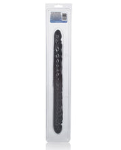 Load image into Gallery viewer, 17" Slim Jim Duo Veined Super Slim Double Dong - Black