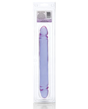 Load image into Gallery viewer, 12" Reflective Gel Smooth Double Dong - Lavender