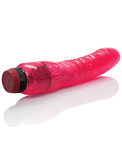Load image into Gallery viewer, Hot Pinks Curved Jelly Vibrating 8" Dildo