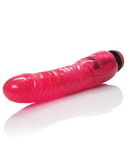 Load image into Gallery viewer, Hot Pinks Curved Jelly Vibrating 8" Dildo