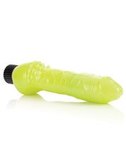 Load image into Gallery viewer, Glow-in-the-dark 7" Jelly Penis Vibe - Green