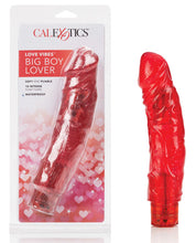 Load image into Gallery viewer, Love Vibes Big Boy Lover Vibrating Dildo - Red