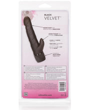 Load image into Gallery viewer, Futurotic Black Velvet 5" Dong W-clit Stimulator