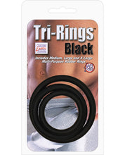 Load image into Gallery viewer, Tri-rings - Black