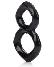 Load image into Gallery viewer, Crazy 8 Enhancer Double Cock Ring - Black