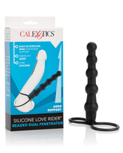 Load image into Gallery viewer, Love Rider Beaded Dual Penetrator - Black