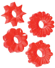 Load image into Gallery viewer, Basic Essentials Rings - Red Set Of 4