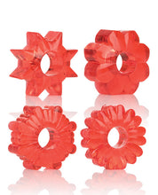 Load image into Gallery viewer, Basic Essentials Rings - Red Set Of 4