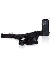 Load image into Gallery viewer, Dr. Laura Berman Intimate Basics Astrea Ii Remote Vibrating Thong Black O-s