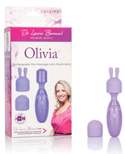 Load image into Gallery viewer, Dr. Laura Berman Olivia Rechargeable Mini Massager W-attachments