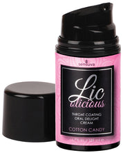 Load image into Gallery viewer, Lic O Licious Oral Delight Cream - 1.7 Oz Bottle Cotton Candy